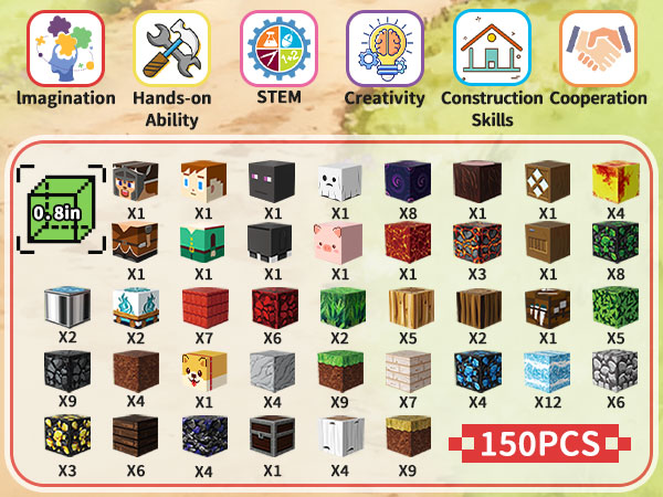 magnetic blocks for kids, 0.8in magnetic building block toys Magnet cubes game magnetic tiles