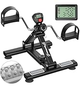 Portable Under Desk Pedal Exerciser: Sportneer Low Resistance Exercise Bike Folding Indoor Exerci...