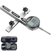 Neoteck 0-1'' Digital Dial Indicator Table Saw Gauge Suitable for Table Saws with a Groove Width ...