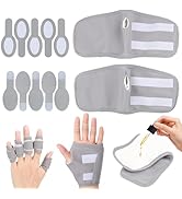 HUIJUTCHEN 12PCS Castor Oil Packs Wrap Kit for Fingers and Hands, Castor Oil Packs Organic Cotton...