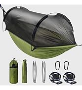 Lulladle Camping Hammock - Double and Single Hammock Portable with Tree Straps and with Mosquito ...