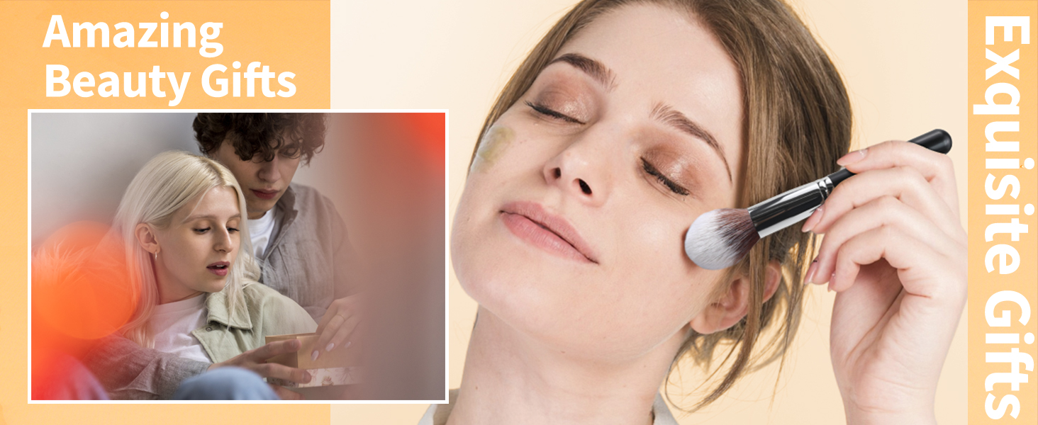 1 Makeup Brushes Premium Synthetic Foundation Face Brush Eyeshadow Kabuki Blush Brush gifts for mom