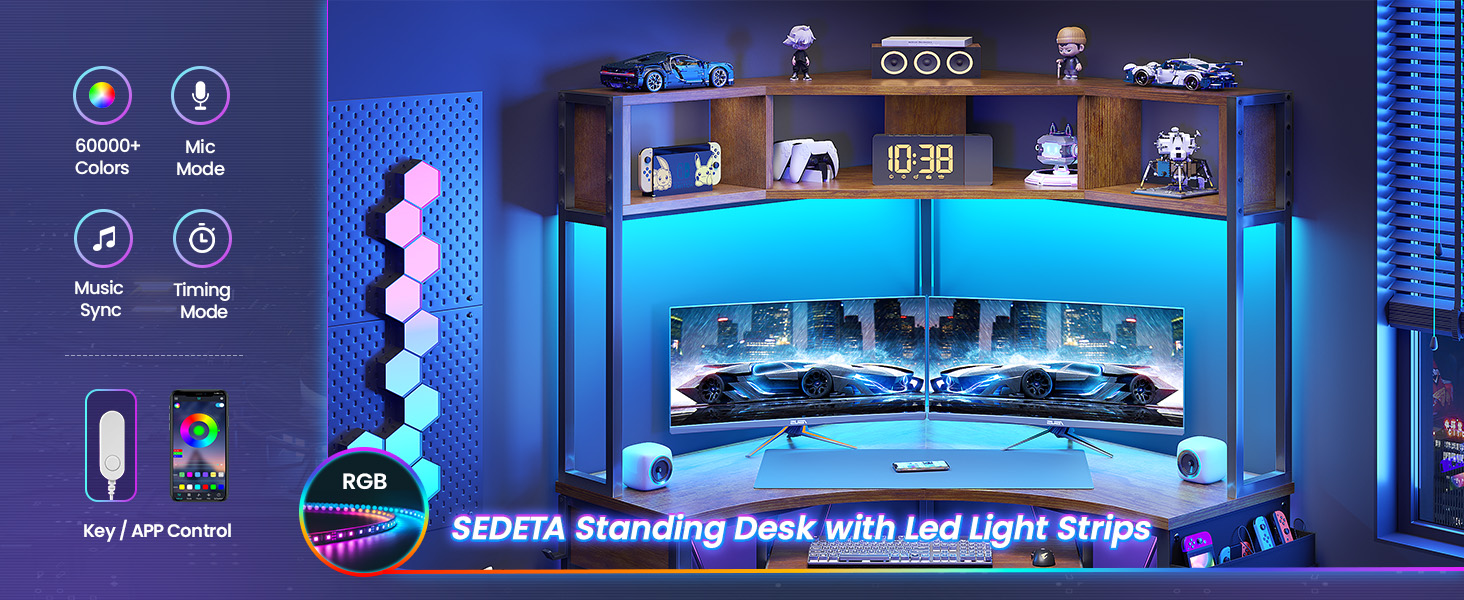 corner gaming desk