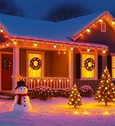 C9 Christmas Lights Outdoor, 100FT 100LED string Lights Waterproof Shatterproof, Extendable C9 Xm...