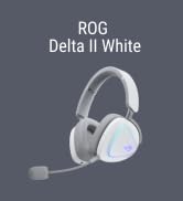 ASUS ROG Delta II Wireless Gaming Headset with Detachable Mic – Tri-Mode (BT, 2.4GHz, 3.5mm)