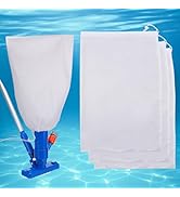 PAMASE 4 Packs High-Density Fine Mesh Replacement Bag- 16" x 24" Vacuum Pool Cleaner Bags with Pu...