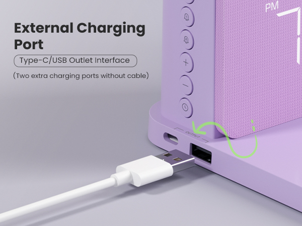 Wireless Charging Station, 7 in 1 Wireless Charger Stand with Alarm Clock