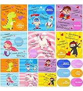 36 Pack Valentine's Day Gift Cards for Kids Valentine Kindness Cards with Envelopes and Tokens fo...