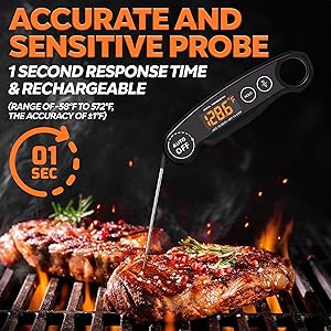 Rechargeable Kitchen Cooking Thermometer