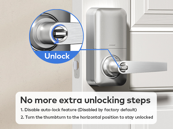Passage Mode for continuous unlock