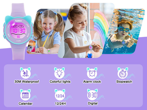 Multi-functional kids watch