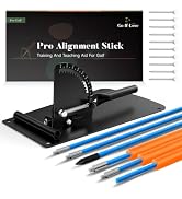 Golf Alignment Sticks Holder, Golf Training Aid with Alignment Sticks &amp; Protective Padding, Swing...