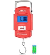 MEIYA Fish Scale 110lb Portable Luggage Scale Travel Digital Hanging Scale with Hook, Fishing Gif...