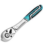 DURATECH 3/8-Inch Drive Ratchet, 90-Tooth Quick-release Ratchet Wrench, Drive Ratchet Injection H...