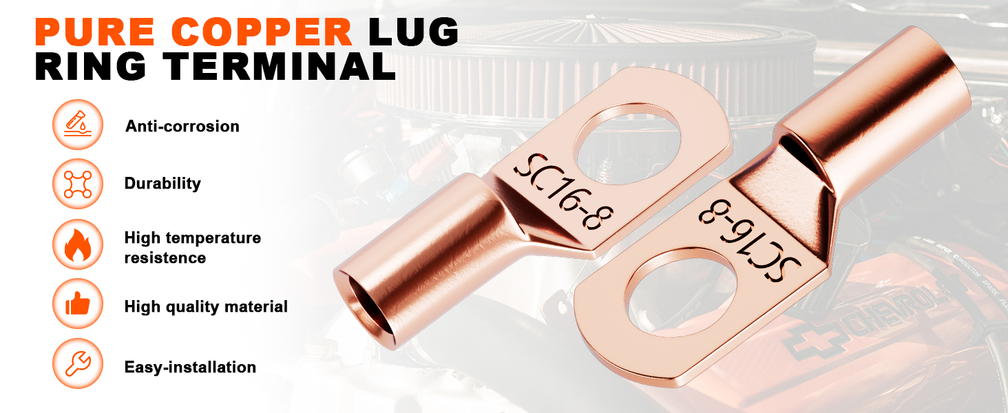 Copper lugs Assortment