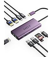 MCY Laptop Docking Station Single 8K,Dual Monitor 4K@60Hz,10 in 1 USB C Hub Ethernet,Multiple USB...