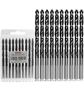 Luckyway 1/4" M35 Cobalt Drill Bits Titanium Aluminum Nitride Coated (TiAlN) with Bullet Point Ti...