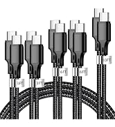USB C to USB C Charger Cable, 5 Pack [3/3/6/6/10ft] Type C Fast Charging Cord High Data &amp; Transfe...