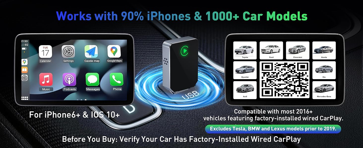 apple car play wireless adapter