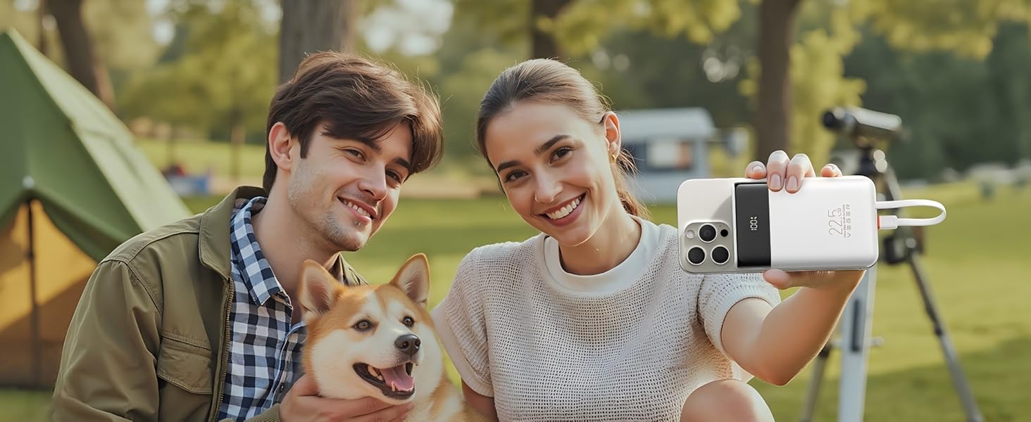 A great gift for campers! This portable phone charger reliably powers your phone and essential gear
