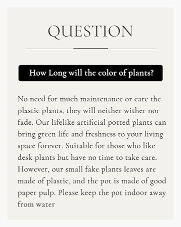 fake plants for der rose