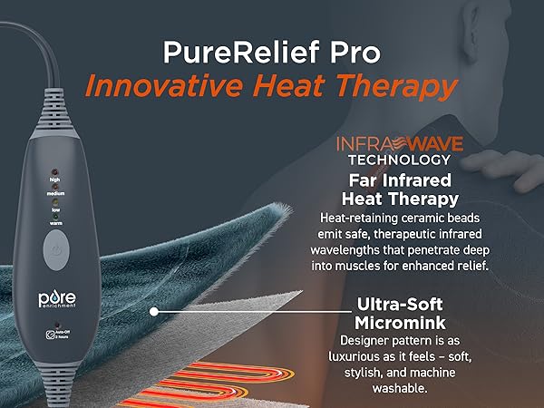 pure relief pro innovative heat therapy far infrared heat therapy infrawave technology