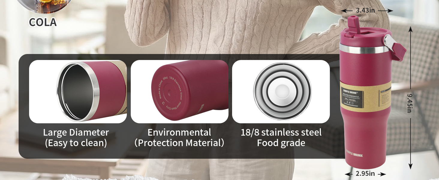 insulated water bottle; water bottle with straw; water bottle with handle; leak proof water bottle;
