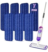 7 Pack Reusable Mop Pads for Swiffer PowerMop - MEXERRIS Microfiber Mop Pads Refills Washable Pow...
