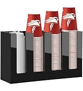MYITYARD Coffee Cup Holder, Cup and Lid Organizer fits 5 to 16 oz Disposable Paper &amp; Plastic Cups...