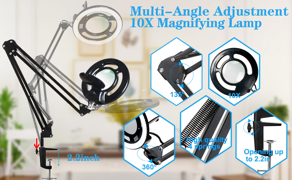 magnifier with light