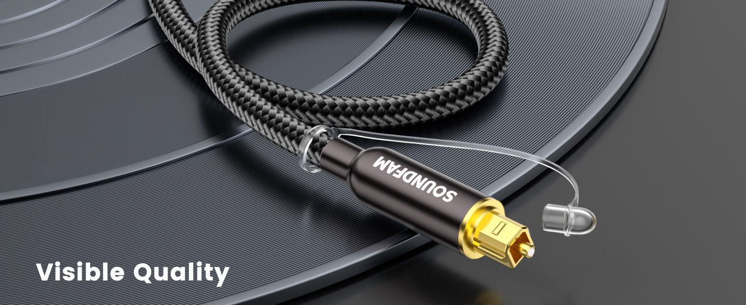 black gold-plated optical cable