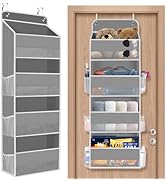 SpaceHacks 1 Pack Over The Door Organizer, Hanging Storage Organizer with Clear Window, 40lb Ultr...