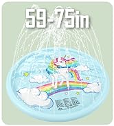 Jasonwell Splash Pad Sprinkler for Kids Splash Play Mat Outdoor Water Toys Inflatable Splash Pad ...