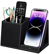 Desk Supplies Organizer, Multi-Functional Pencil Pen Holder with Wireless Charger, Desktop Statio...