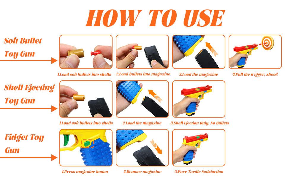 realistic toy gun how to use
