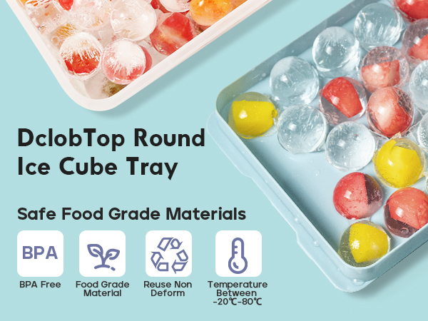 Dclobtop 62 balls ice cube tray