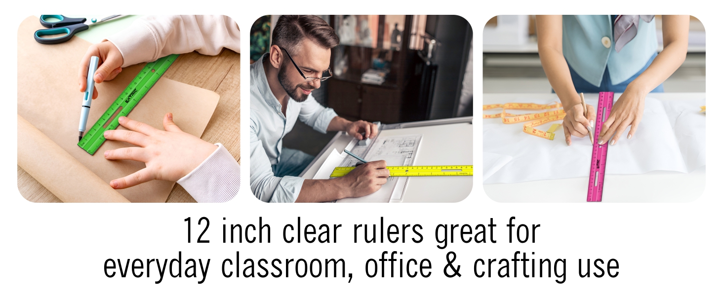 plastic rulers clear rulers rulers for office