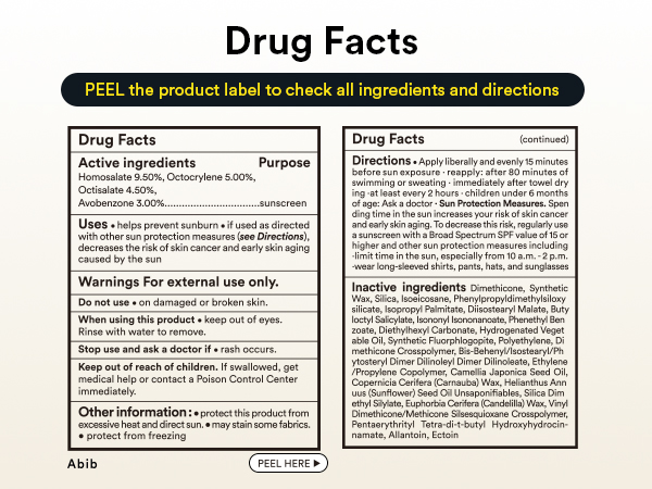 Drug facts