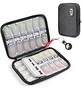 Luxtude USB Flash Drive Case with Labels, Portable USB Case Organizer, Flash Drives Storage Cases...