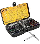 40 in 1 Magnetic Ratchet Screwdriver Set, Multi Bit Magnetic Ratcheting Screwdriver Set with Deta...