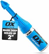 OX Tools Tuff Shot Deep Hole Marker Chalk Powder Shot for Drilling, Construction Marking Tool, De...