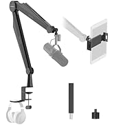 IXTECH Mic Boom Arm Microphone Arm for Blue Yeti Shure Sm7b Hyperx QuadCast Rode At2020 and Fifin...