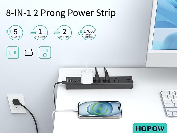 two prong to three prong adapter