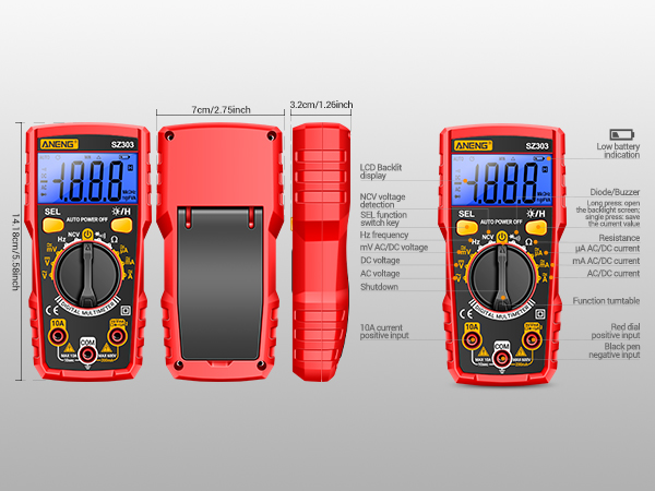 Professional Multimeter Tester