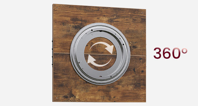 360° rotatable disc