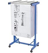 Adir Mobile Blueprint Storage - Horizontally Adjustable Vertical Poster Display Rack/Plans Holder...
