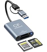 2-in-1 CFexpress Type A&amp;SD Card Reader,USB3.2 Gen 2 10Gbps CFexpress Type A Memory Card Reader wi...