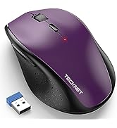 TECKNET Wireless Mouse, 2.4G USB Computer Mouse with 6-Level Adjustable 3200 DPI, 30 Months Batte...