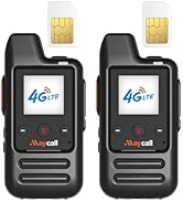 Maycall Nationwide 4G LTE Walkie Talkies with Lifetime Free SIM Cards Unlimited Range Walkie Talk...