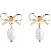 DLYFNVEV Classic Hoop Huggie Pearl Earrings Cute Dainty Elegant Simple Studs Earrings Bridesmaid ...